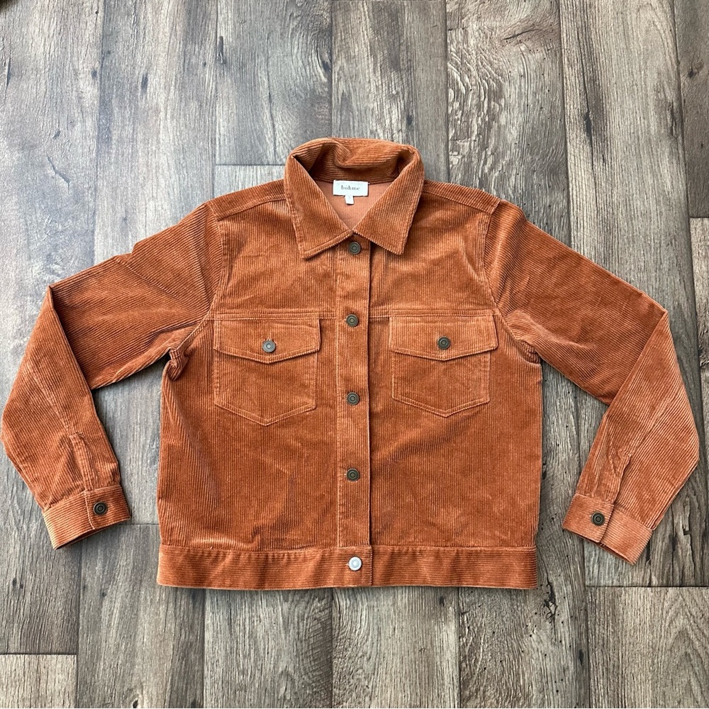 Bohme Corduroy Cotton Jacket Women’s Size S Rust Orange
